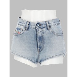 SHORTS IN DENIM CON ORLI SFRANGIATI