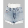 SHORTS IN DENIM CON ORLI SFRANGIATI