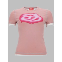 T-SHIRT CON LOGO EFFETTO GRAFFITI