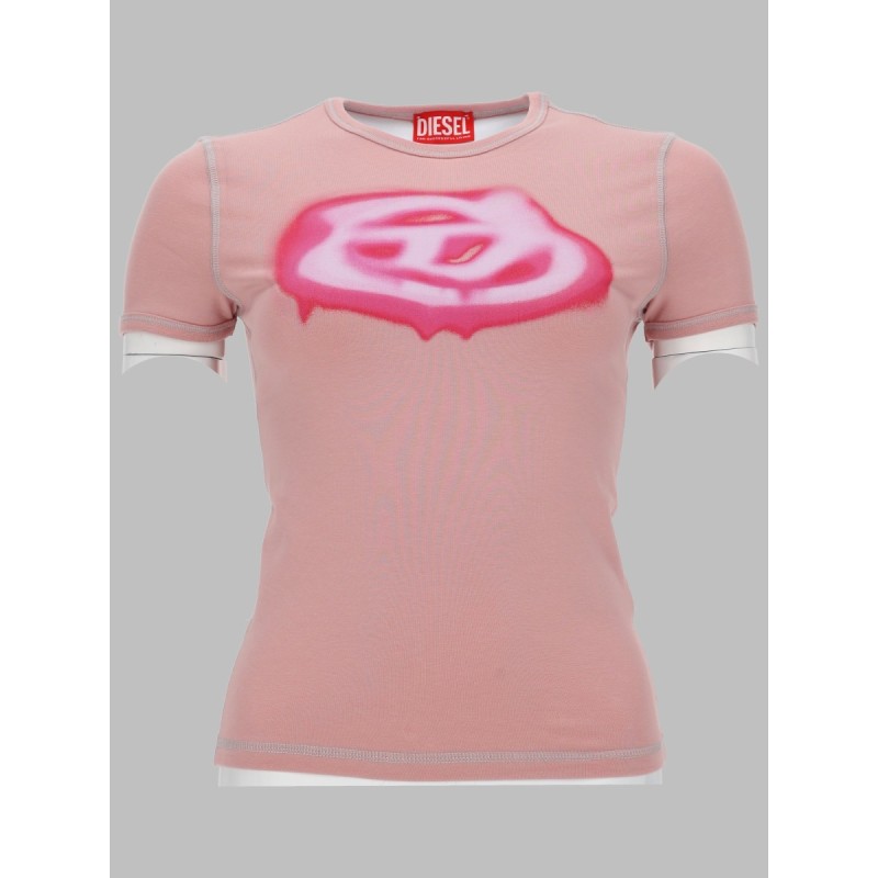 T-SHIRT CON LOGO EFFETTO GRAFFITI