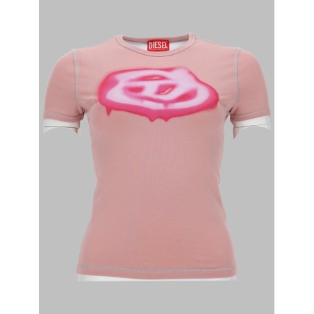 T-SHIRT CON LOGO EFFETTO GRAFFITI