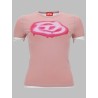 T-SHIRT CON LOGO EFFETTO GRAFFITI