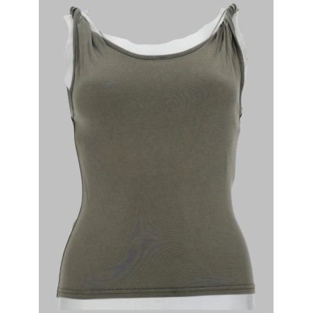 TANK TOP CON SPALLINE ARROTOLATE
