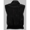 GILET BOMBER CON EFFETTO DISTRESSED
