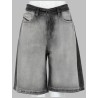 SHORTS IN DENIM "SKELETON"