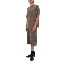 SHORTS "P-FROM" CON STAMPA