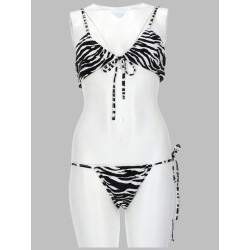 BIKINI "IL PRIMO BAGNO" CON STAMPA ANIMALIER