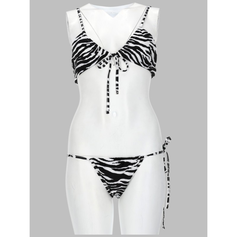 BIKINI "IL PRIMO BAGNO" CON STAMPA ANIMALIER
