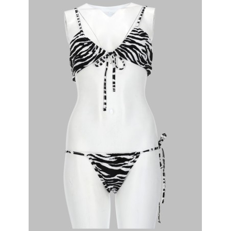 BIKINI "IL PRIMO BAGNO" CON STAMPA ANIMALIER