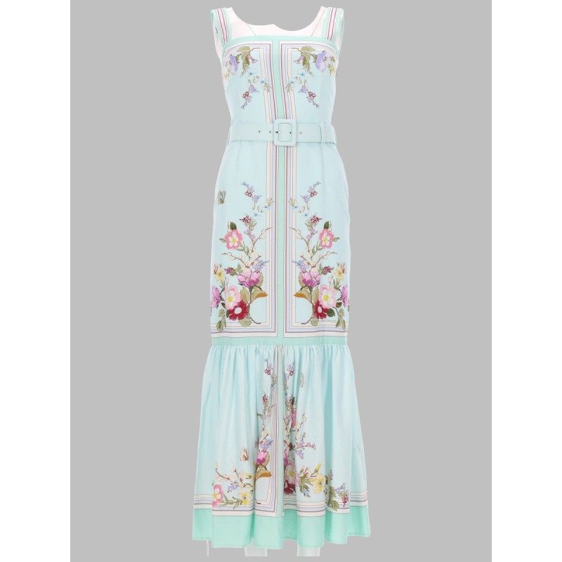 ABITO MIDI CON STAMPA FLOREALE