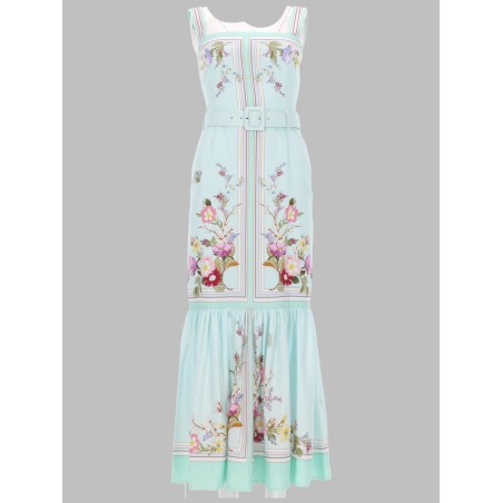 ABITO MIDI CON STAMPA FLOREALE