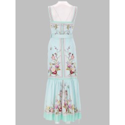 ABITO MIDI CON STAMPA FLOREALE