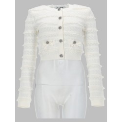 CARDIGAN TRAFORATO CON STRASS