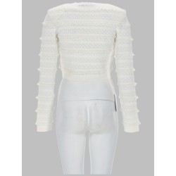 CARDIGAN TRAFORATO CON STRASS