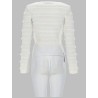 CARDIGAN TRAFORATO CON STRASS