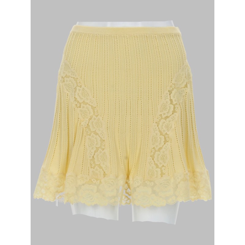 MINIGONNA IN MAGLIA TRAFORATA
