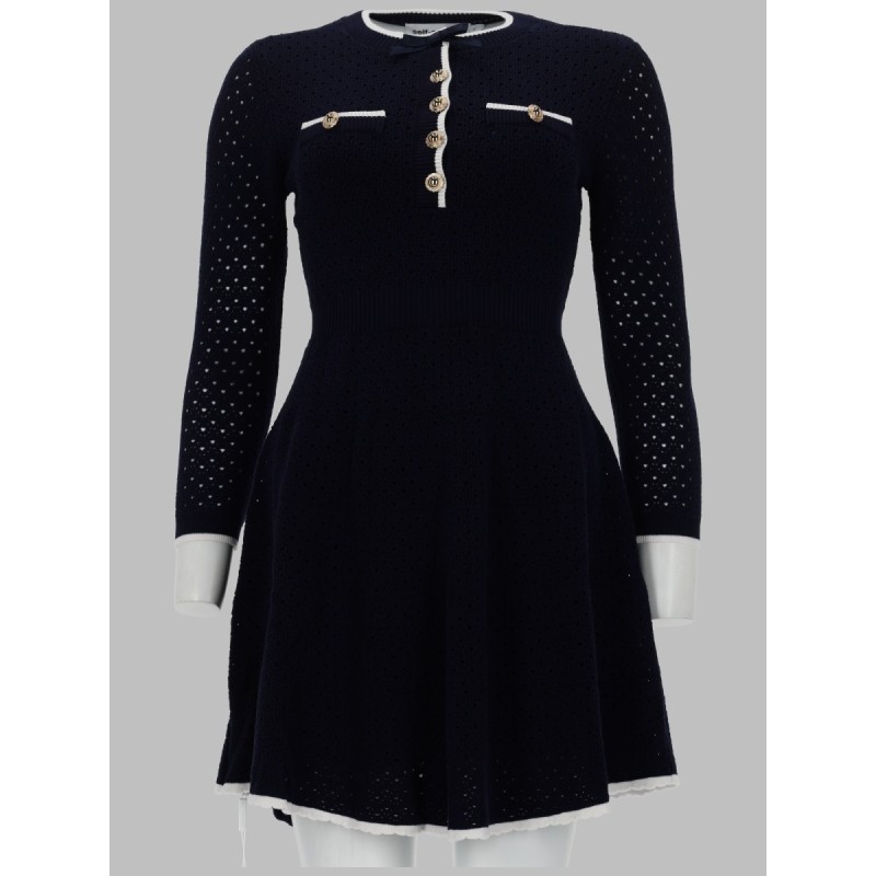 MINI ABITO IN MAGLIA CON FIOCCO