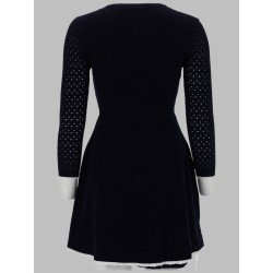 MINI ABITO IN MAGLIA CON FIOCCO