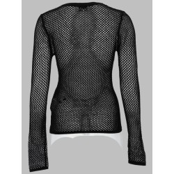 TOP IN MESH DI COTONE MERCERIZZATO