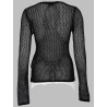 TOP IN MESH DI COTONE MERCERIZZATO