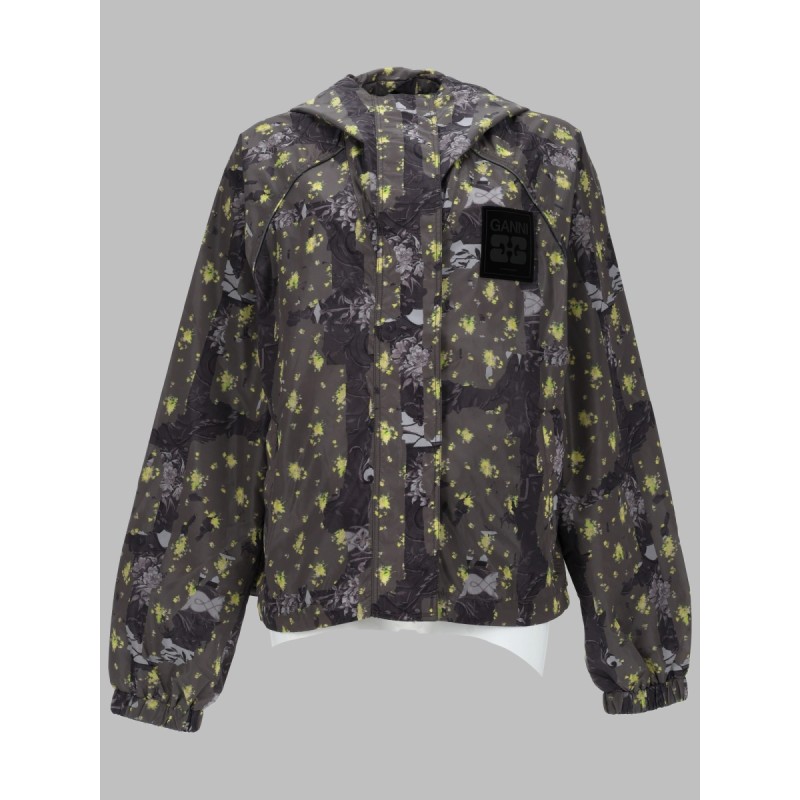 GIACCA IN NYLON LEGGERO CON STAMPA
