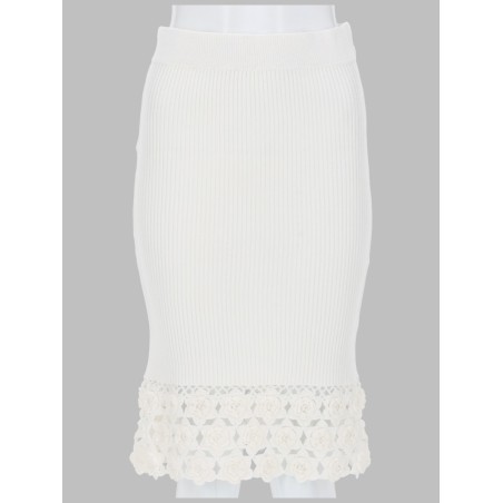 GONNA CON BORDO IN CROCHET
