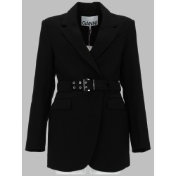 BLAZER IN CREPE CON CINTURA