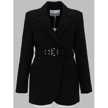 BLAZER IN CREPE CON CINTURA