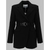 BLAZER IN CREPE CON CINTURA
