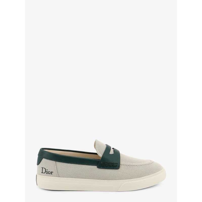 Chester Dioriviera canvas and leather loafers