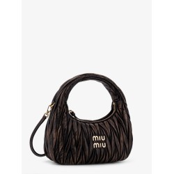 Wander quilted leather crossbody bag with a vintage effect