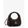 Wander quilted leather crossbody bag with a vintage effect