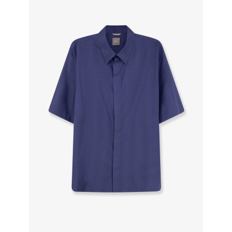 Cannage silk and lyocell shirt