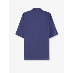Cannage silk and lyocell shirt