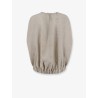 Délavé linen sleeveless jacket