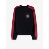Cotton sweater with logo on the front