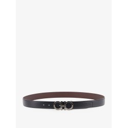 Reversible hammered leather belt
