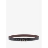 Reversible hammered leather belt