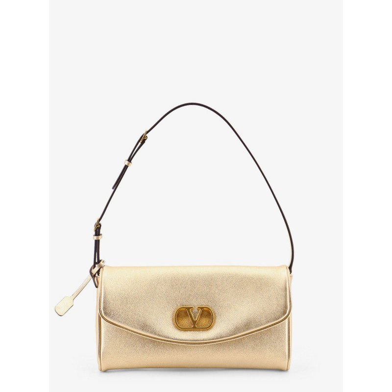DeVain laminated leather shoulder bag