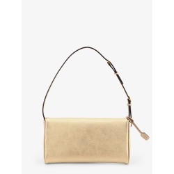 DeVain laminated leather shoulder bag
