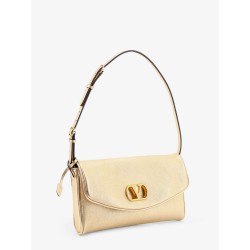DeVain laminated leather shoulder bag