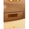 DeVain laminated leather shoulder bag