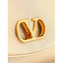 DeVain laminated leather shoulder bag