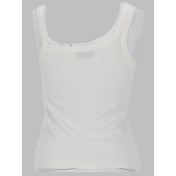 TOP "ASYMMETRIC" CON MICRO LOGO