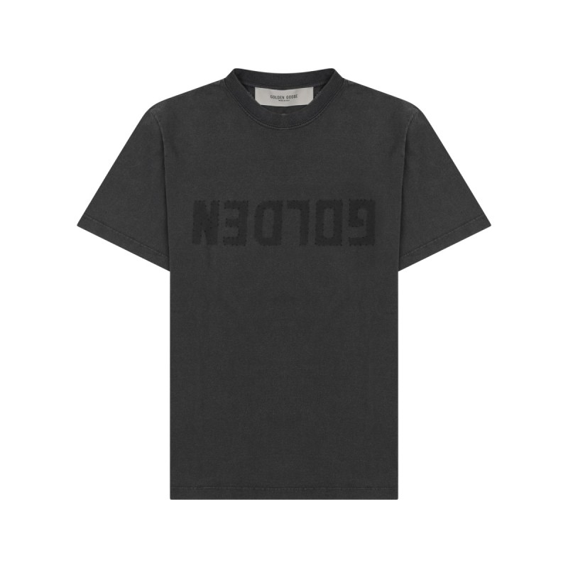 T-SHIRT IN JERSEY DISTRESSED CON LOGO