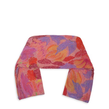 PONCHO CON STAMPA FLOREALE
