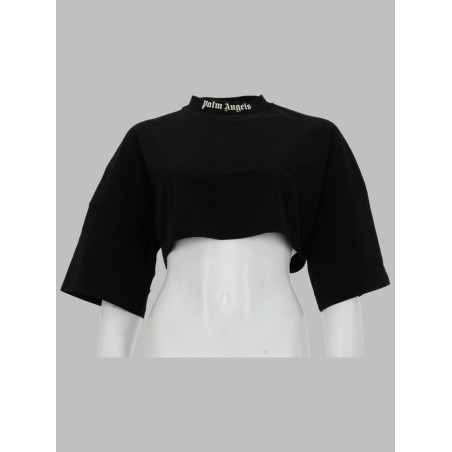 T-SHIRT CROPPED CON LOGO