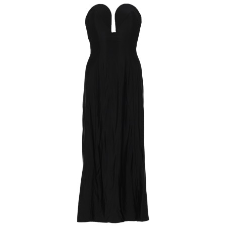 ABITO MIDI CON BUSTIER STRUTTURATO A FORMA DI CUORE