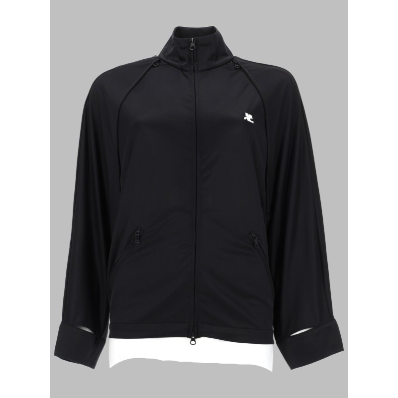 GIACCA TRACK CON MANICHE CUT-OUT