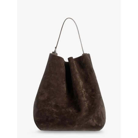 Suede Belted Tote shoulder bag